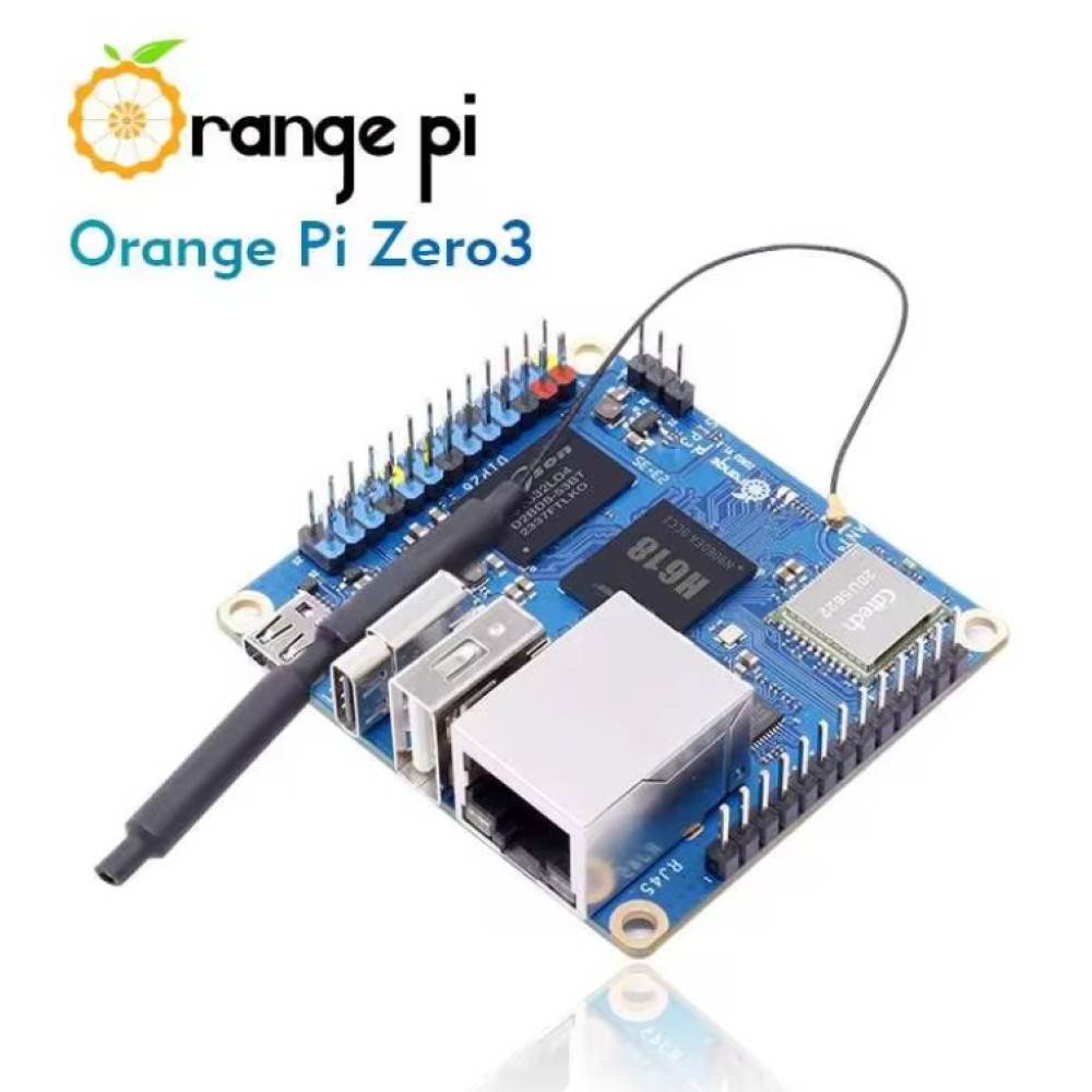 Orange Pi Zero 3 2GB H618 з Wi‑Fi та Bluetooth 5.0