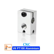 Термокубік E3D V6 РТ100 CNC, алюміній