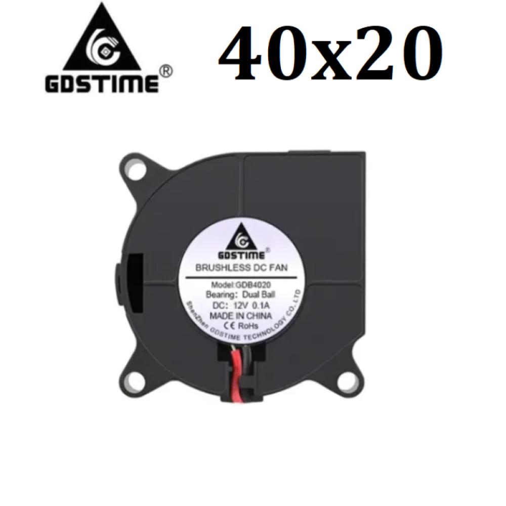 Вентилятор-турбіна GDSTime 40×20 24В, втулка